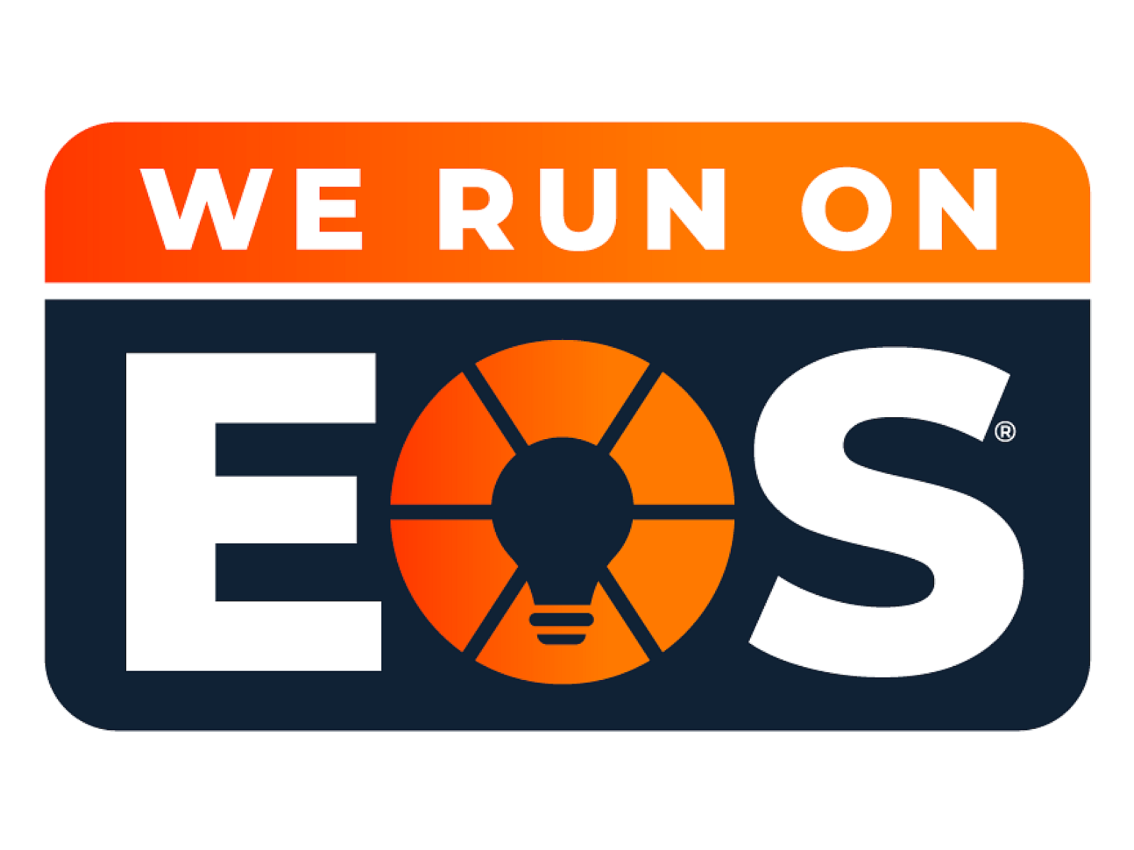 We Run on EOS Badge
